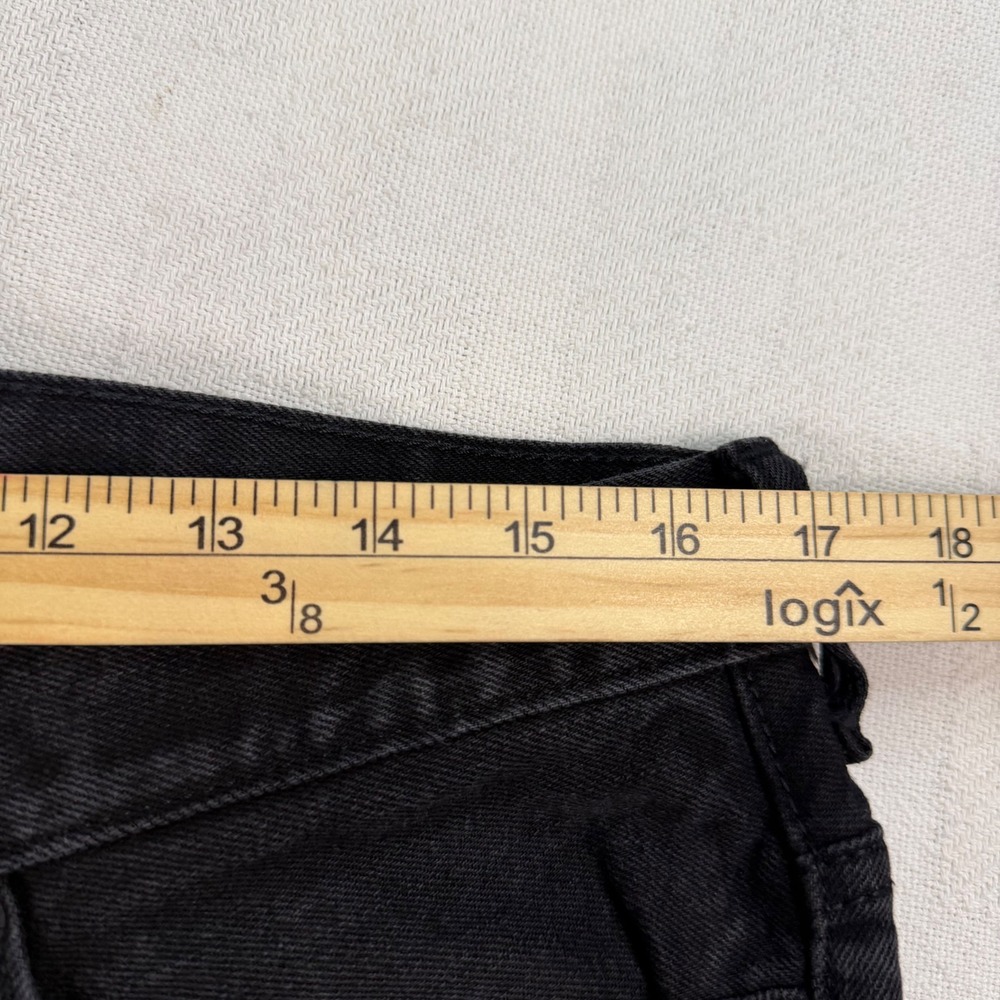 PacSun Stacked Skinny Jeans Mens 32x32 Distressed Ripped Black Denim Pants - Picture 7 of 9